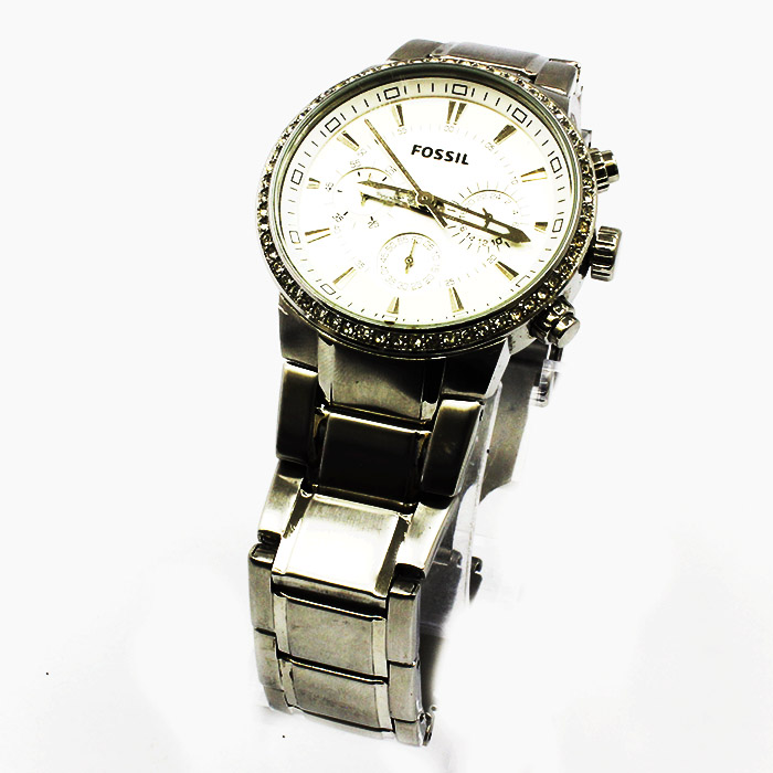 reloj fossil plata caballero